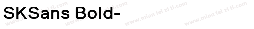 SKSans Bold字体转换